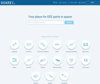 Doeeet.com(Electrical Electronic Electromechanical (EEE) parts catalog) Screenshot