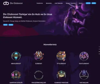 Doeloboost.com(Profesyonel Elo Boost Hizmetleri) Screenshot