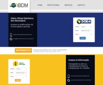 Doem.org.br(Instituto brasileiro de desenvolvimento municipal) Screenshot