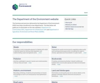 Doeni.gov.uk(Department of the Environment) Screenshot