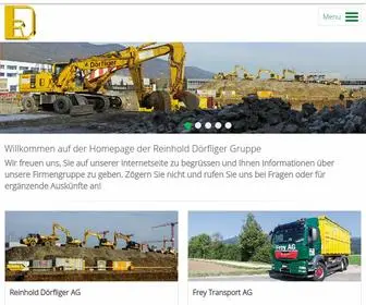 Doerfliger.ch(Willkommen auf der Homepage der Reinhold Dörfliger Gruppe) Screenshot