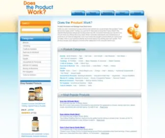 Does-THE-Product-Work.com(Reviews and Ratings from Real Users) Screenshot