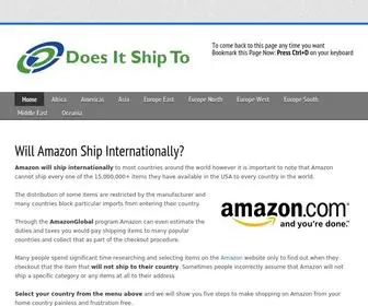 Doesitshipto.com(Does Amazon Ship Internationally) Screenshot