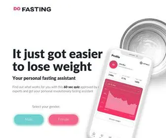Dofasting.com(Personal Intermittent Fasting App) Screenshot
