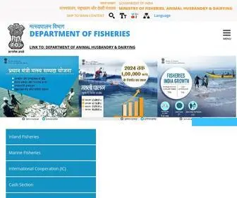 Dof.gov.in(Department of Fisheries) Screenshot