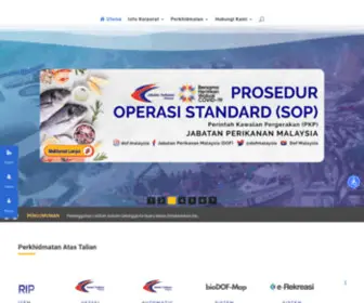 Dof.gov.my(Portal Rasmi Jabatan Perikanan Malaysia) Screenshot