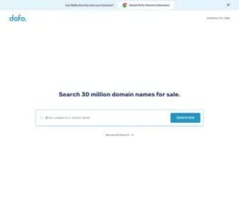 Dofo.com(Find Your Dream Domain Name) Screenshot