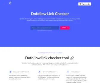 Dofollowlinkchecker.com(Dofollow Link Checker Tool) Screenshot