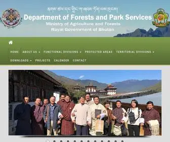 Dofps.gov.bt(Department of Forest & Park Services) Screenshot