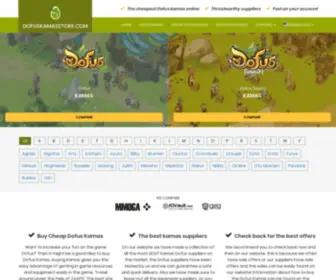 DofuskamasStore.com(Compare the best Dofus Kamas suppliers and buy the cheapest coins) Screenshot