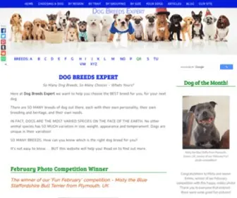 Dog-Breeds-Expert.com(So many dog breeds) Screenshot