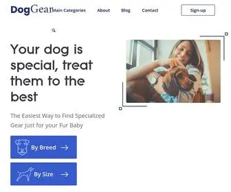 Dog-Gear.com(Find the Best Products for your Dog) Screenshot