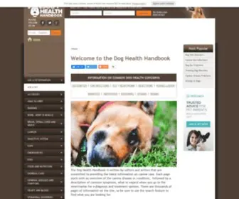 Dog-Health-Handbook.com(Dog Health Handbook Guide To Canine Behavior And Diseases) Screenshot