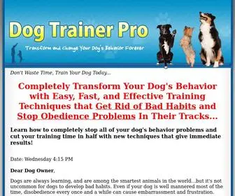 Dog-Trainer-Pro.info(Dog Training & Obedience Secrets) Screenshot