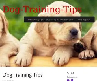 Dog-Training-Tips.biz(Page contents Dog Training Tips Enjoy Dog Training Tips Dog Training Tips) Screenshot