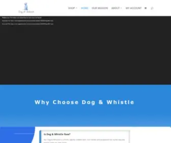 Dogandwhistle.com(Human Grade Dog Food) Screenshot