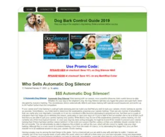 Dogbarkcontrolguide.com(Dog Bark Control GuideStop your dog or the neighbor's dog barking) Screenshot