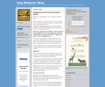 Dogbehaviorblog.com(Dog Behavior Blog) Screenshot
