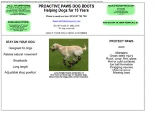 Dogbootsactive.com(Fully Waterproof Specialist Dog Boots) Screenshot