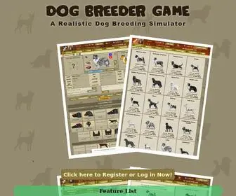 Dogbreedergame.com(Dog Breeder Game) Screenshot