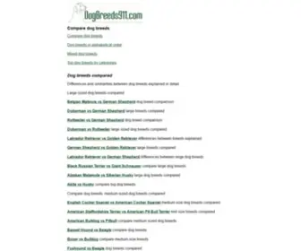 Dogbreeds911.com(Compare dog breeds) Screenshot