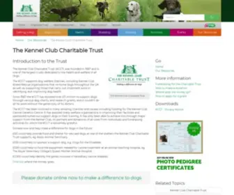 Dogcharityblog.org.uk(Kennel Club Charitable Trust) Screenshot