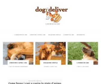 Dogdeliver.com(Sito di cultura cinofila) Screenshot