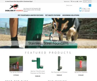 Dogdrinkingfountains.com(Dog Park Equipment) Screenshot