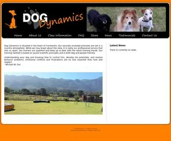 Dogdynamics.co.za(Dog training done the right way) Screenshot