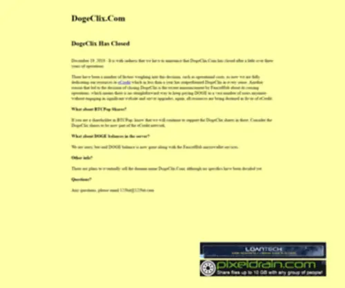 Dogeclix.com(Dogeclix) Screenshot