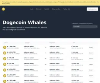 Dogecoin-Whales.com(All dogecoin whales in real time) Screenshot