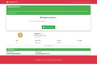 Dogecoin22.com(Real Cloud Mining Service) Screenshot