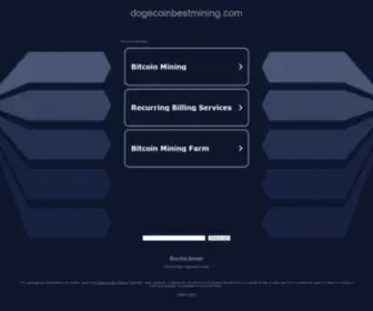 Dogecoinbestmining.com(Dogecoinbestmining) Screenshot