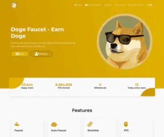 Dogefaucet.org(Doge Faucet) Screenshot
