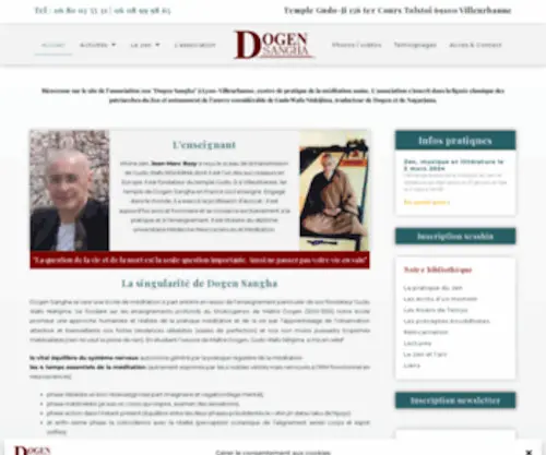 Dogensangha.fr(Pratique de la méditation assise à Lyon) Screenshot