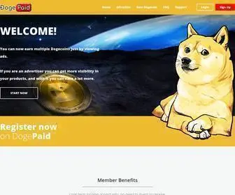 Dogepaid.com(Dogecoin PTC) Screenshot
