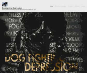 Dogfightingdepression.org(Dogfighting Depression) Screenshot