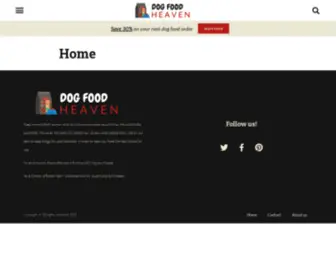 Dogfoodland.com(Dog Food Heaven) Screenshot