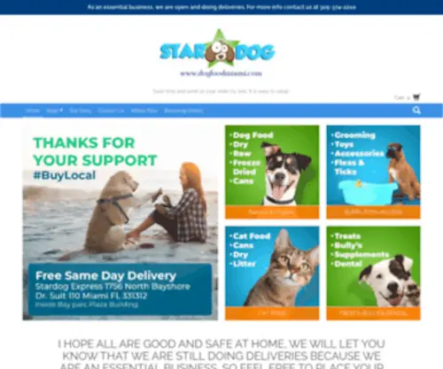 Dogfoodmiami.com(Pet Food Delivery) Screenshot
