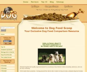 Dogfoodscoop.com(Dog Food Comparison) Screenshot