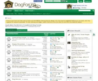Dogforum.com.au(Australian Purebred & Crossbreed Dog Forum) Screenshot