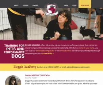 Doggieacademy.com(NYC Dog Training) Screenshot