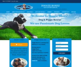 Doggiebonez.com(Doggie Bonez Dog & Puppy Rescue) Screenshot