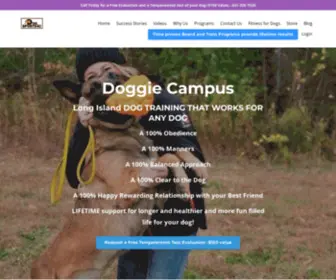 Doggiecampus.com(Long Island dog training) Screenshot