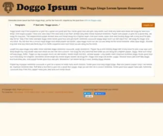 Doggoipsum.com(Doggo Ipsum) Screenshot