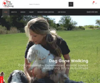 Doggonewalking.com(Dog Walker In South Orange County) Screenshot