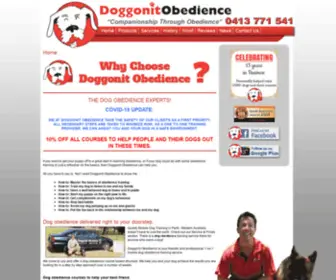 Doggonit.com.au(Dog obedience and training) Screenshot