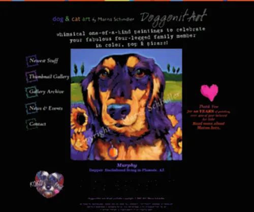 Doggonitart.com(Dog and Cat Art Commissions by Marna Schindler) Screenshot