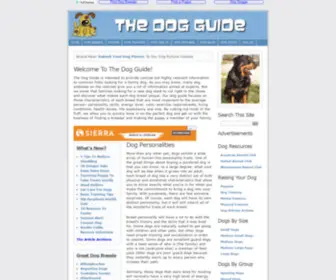 Dogguide.net(The Dog Guide) Screenshot