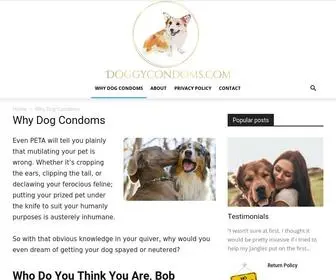 Doggycondoms.com(Why Dog Condoms) Screenshot